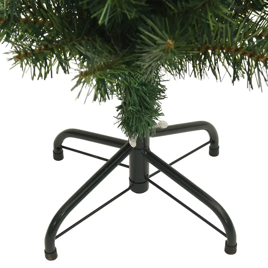 Albero di Natale Artificiale Sottile con Base Verde 180 cm PVC 320950