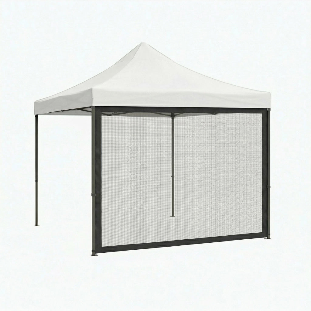 Telo zanzariera per gazebo da giardino. Zanzariera con velcro. 300X200H cm Nero