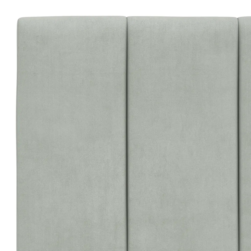 Cuscino testiera Hanko Grigio Chiaro 100 cm Velluto 3207720