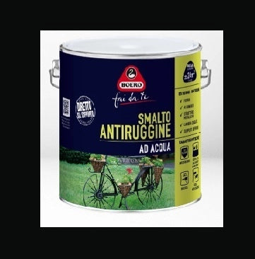 SMALTO ANTIRUGGINE ACQUA NERO 2LT - BOERO