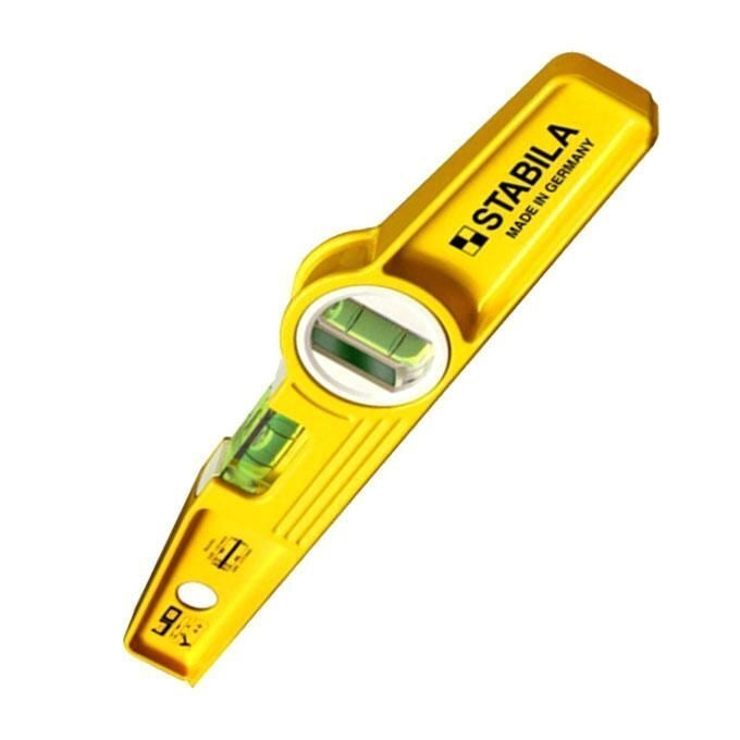 Stabila 02504 81S Livella Trapezoidale Alluminio Pressofuso 2 Fiale 60 cm Precisione 0,5 mm-m colore Giallo
