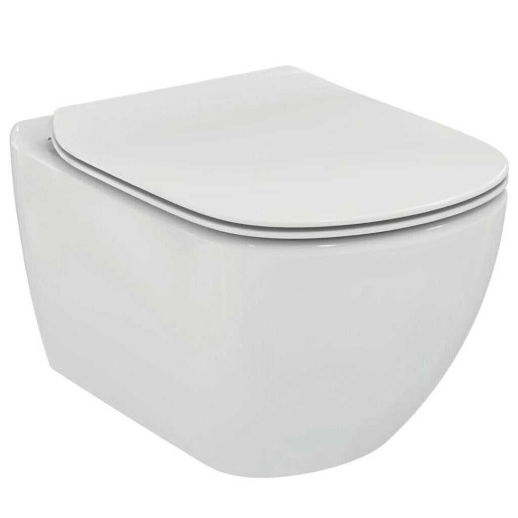 Vaso Sospeso Tesi Bianco Europa + Sedile Slim Normale - Ideal Standard