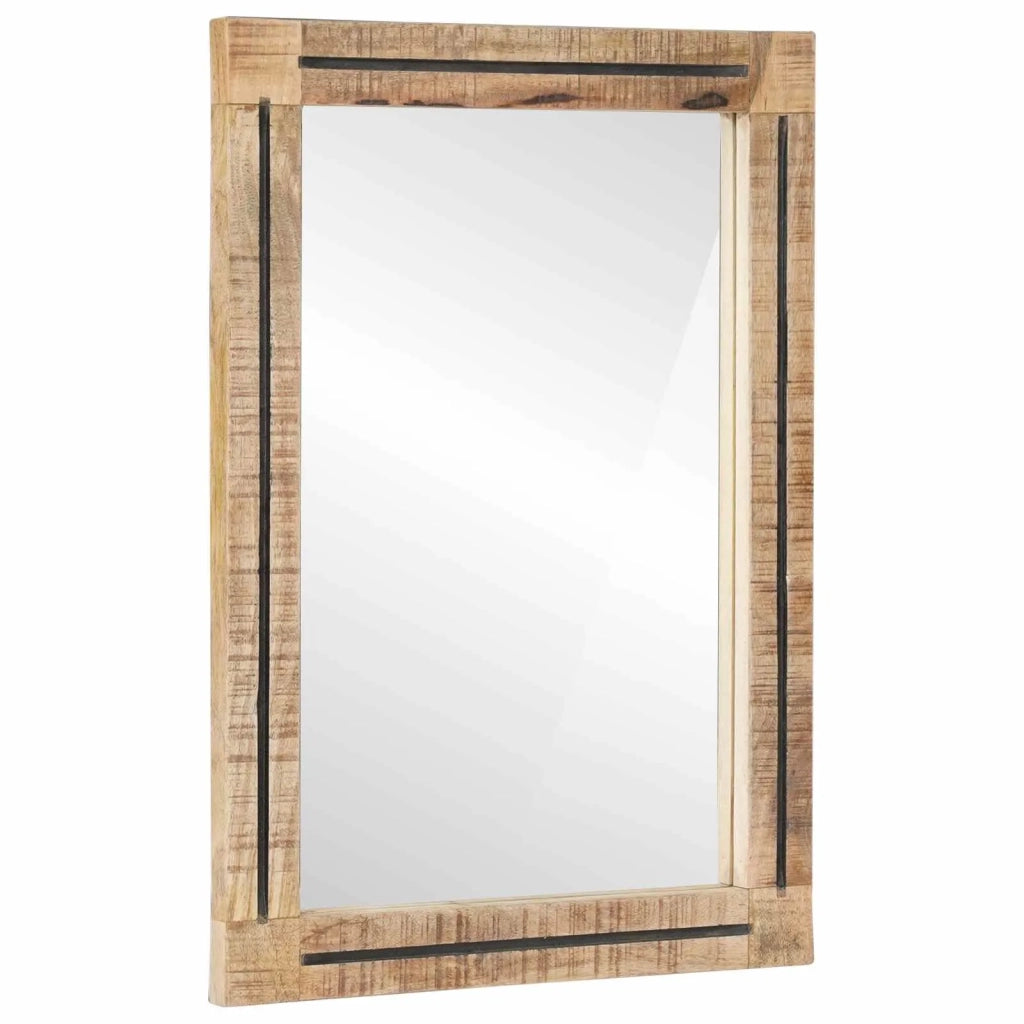 Specchio Montaggio a parete Marrone e Nero 70 x 50 x 3 cm Vetro 4018875