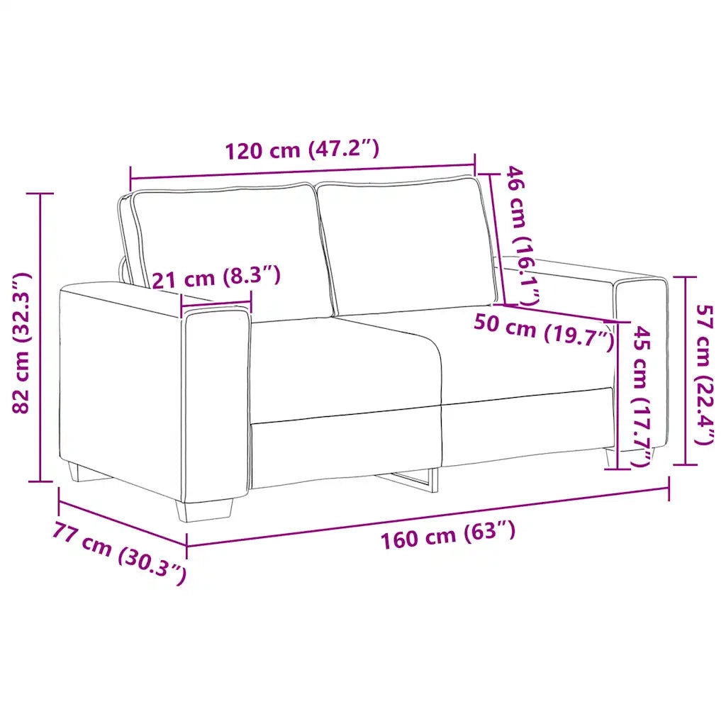 Set di Divani 2 pz con Cuscini Grigio Scuro in Tessuto 3324732