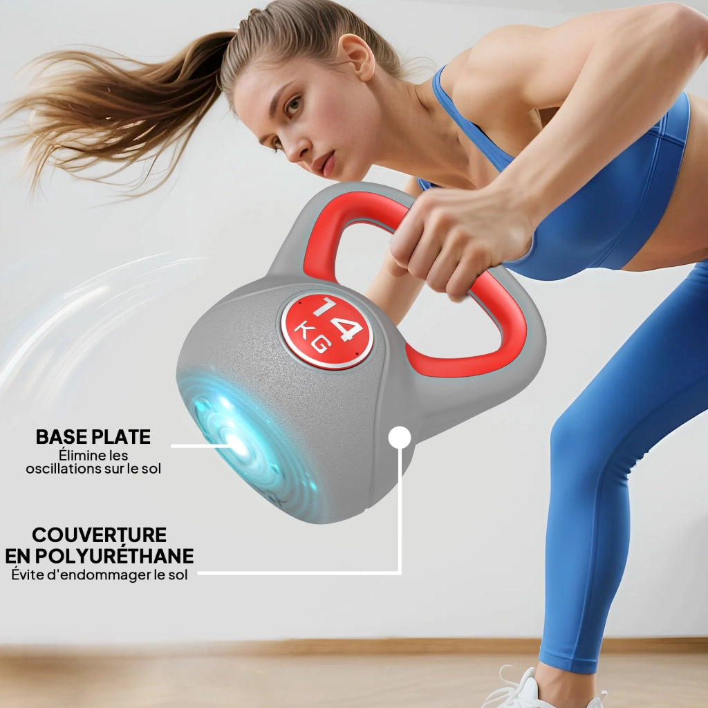 Kettlebell ¨C Minimal ¨C 14 kg, 26x18x32 cm, rosso