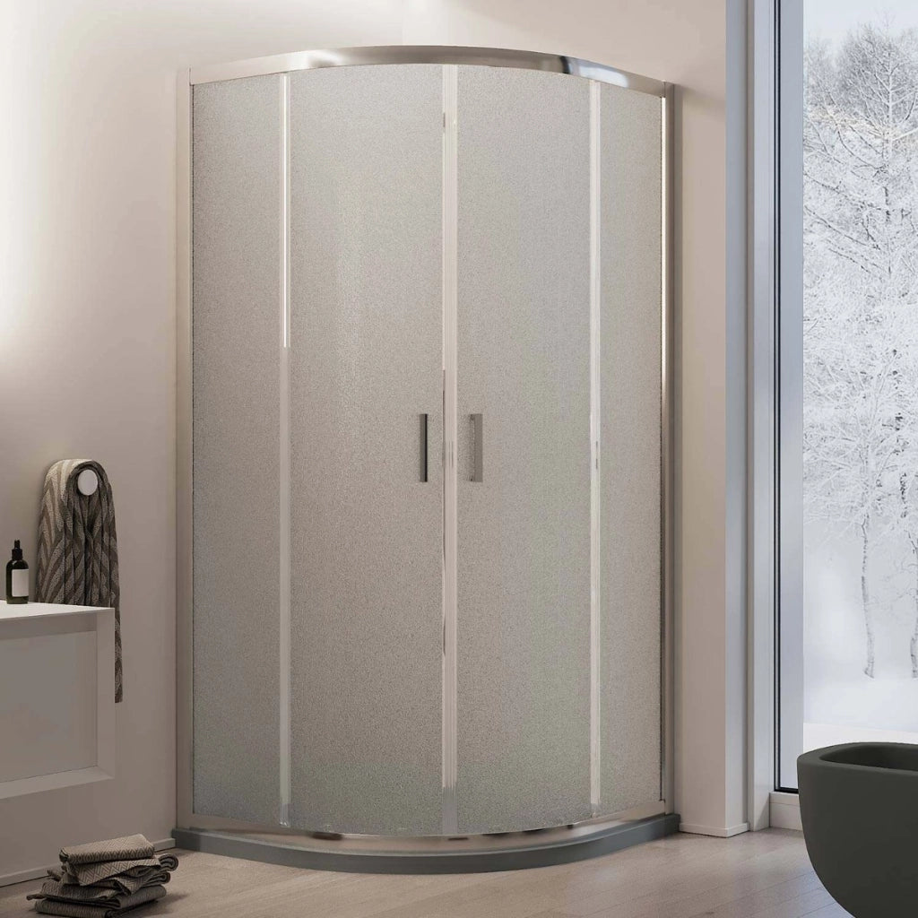 Box Doccia Semicircolare 90x90 H185 Stampato C 6mm mod. Ready