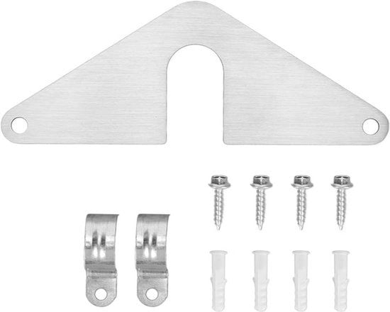 Montaggio per esterno - Pannello di montaggio - Alluminio - Kit di riparazione - Triangolare - Pannello di montaggio per rubinetti interni ed esterni - Nuovi vecchi rubinetti