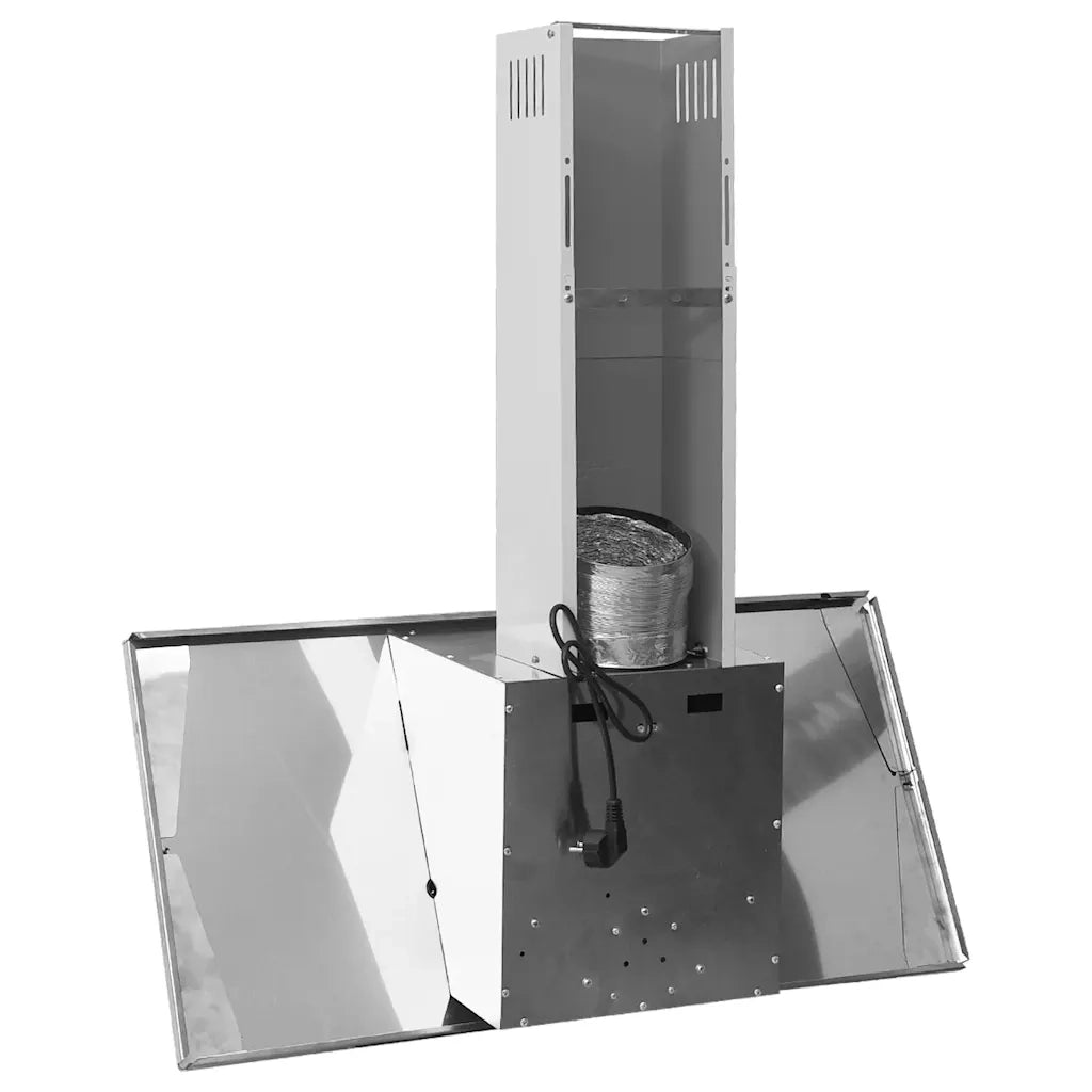 Cappa a Parete 90 cm in Acciaio Inox e Vetro Temperato Argento CFW8785965