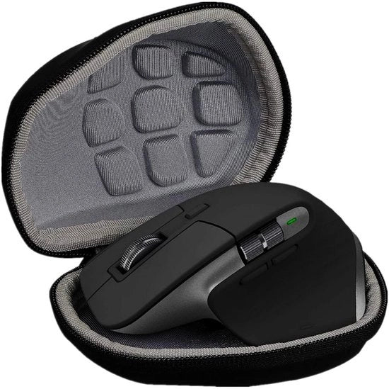 Borsa di trasporto impermeabile - resistente ai shock - portatile - con cinturino - materiale EVA/Nylon - con striscia di pulizia - ideale per mouse Logitech MX Master 3/2S - borsa di protezione per mouse
