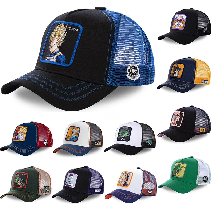 Cappellino da baseball nero con Goku di Dragon Ball.