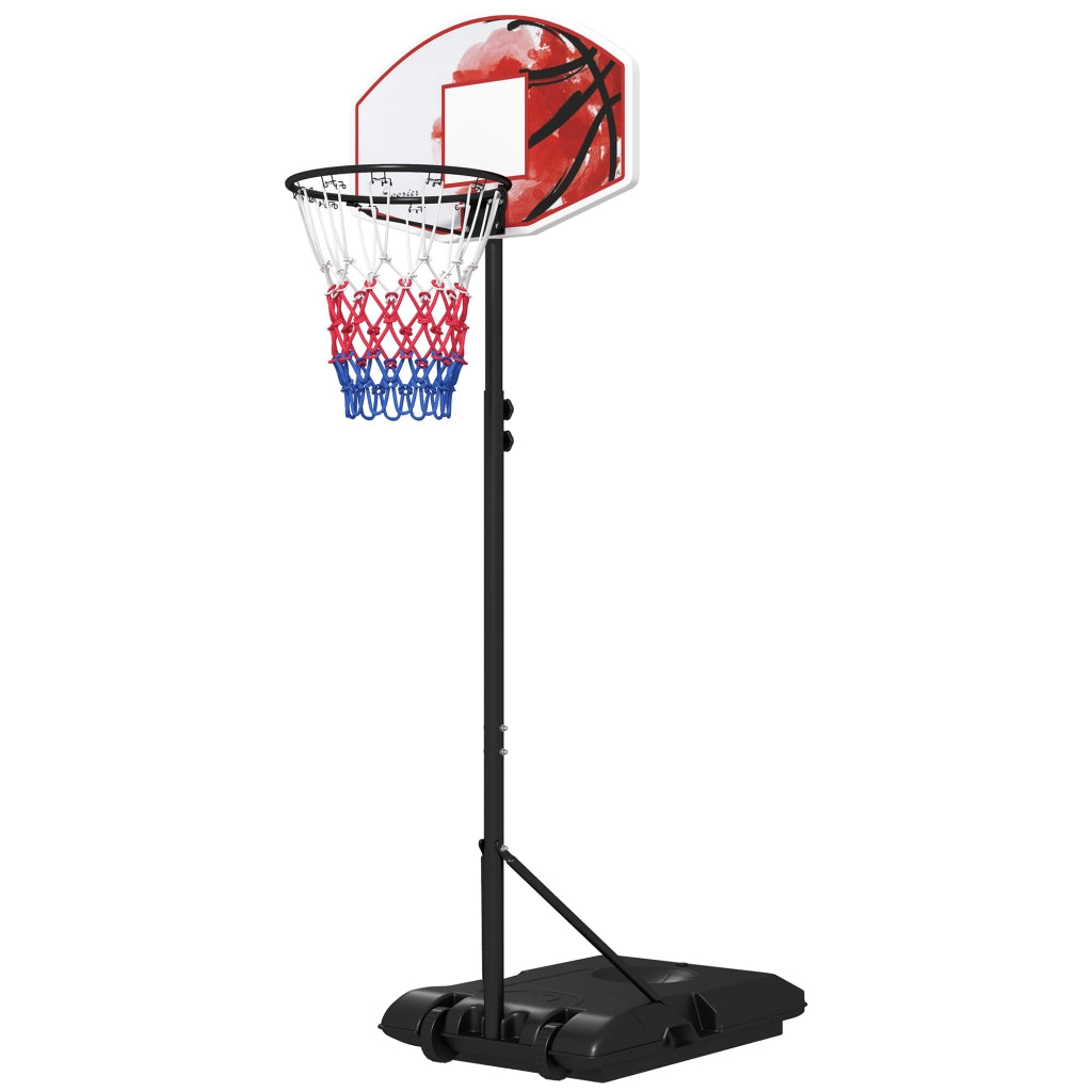 Canestro da basket regolabile in altezza ¨C Minimal ¨C nero, plastica, acciaio, 179-209 cm