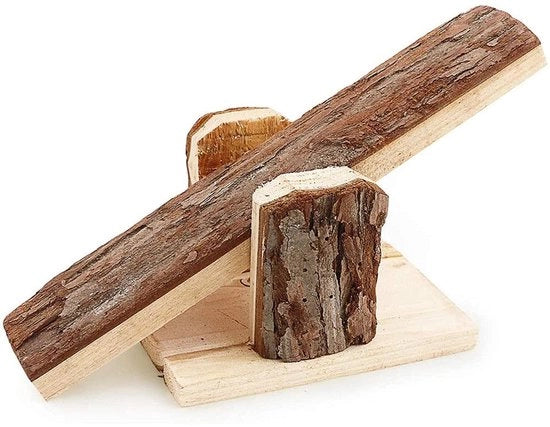 Piattaforma di Pulizia Naturale in Legno - Ospedale di Riproduzione e Gioco per Piccoli Animali - Adatto per Hamster, Topo e Tasso - Sostenibile - Ideale per Roditori