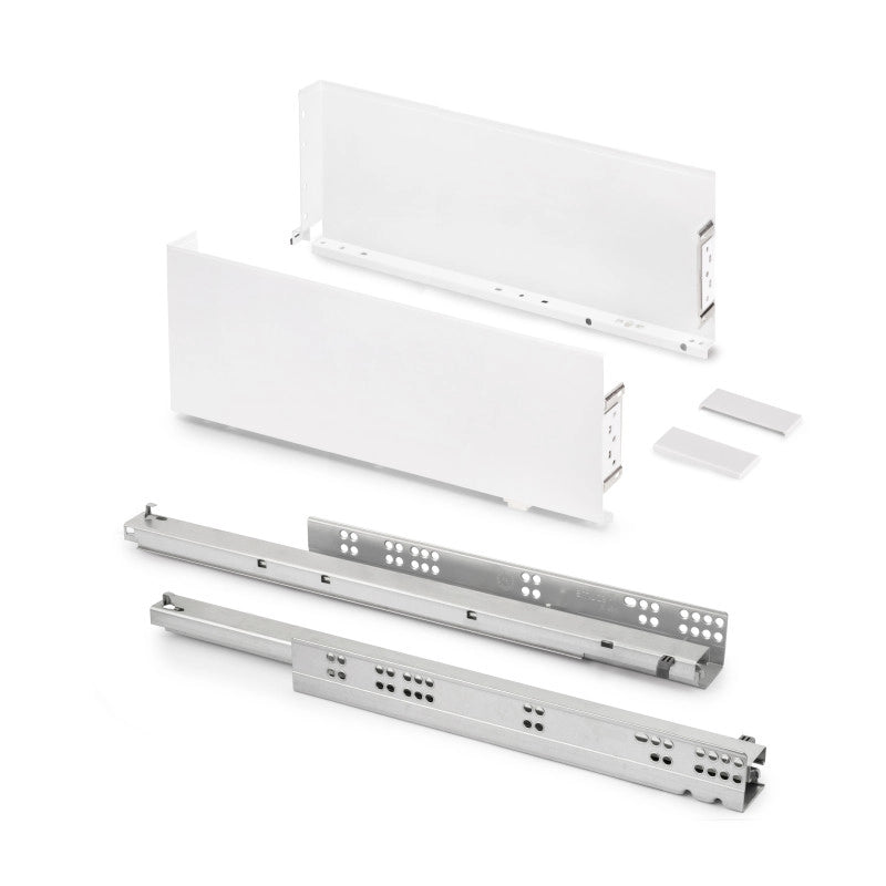 Cassetto esterno Simplex 25 kg, altezza 159 mm, profondità 490 mm, Acciaio, Grigio antracite