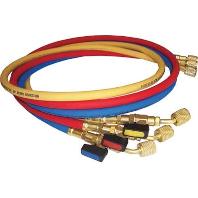 KIT TUBI FLESSIBILI PER GRUPPI MANOMETRICI MOD. B  R410. Att. 5/16 x F 1/4     HYWERK