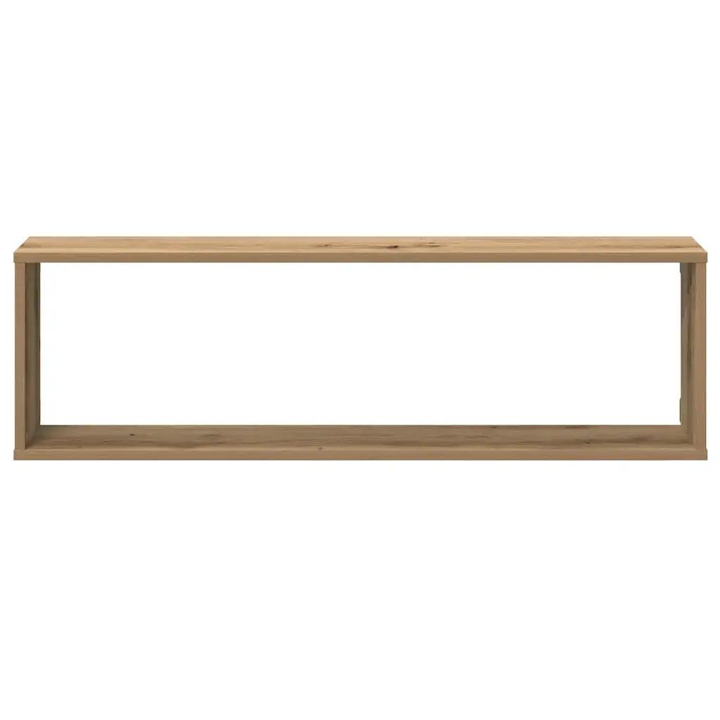 Mensole Parete a Cubo 2 pz Artigianale 100x15x30 cm Truciolato 856584