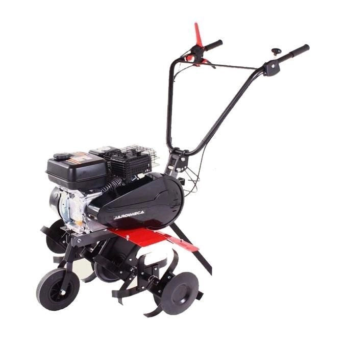 JARDIMECA E210 Motozappa 6,5 Hp 4T Ecomax con Motore 212 cc Frese da 32 cm Larghezza Lavoro Regolabile 30-80 cm Cambio Monomarcia con Retromarcia colore Nero