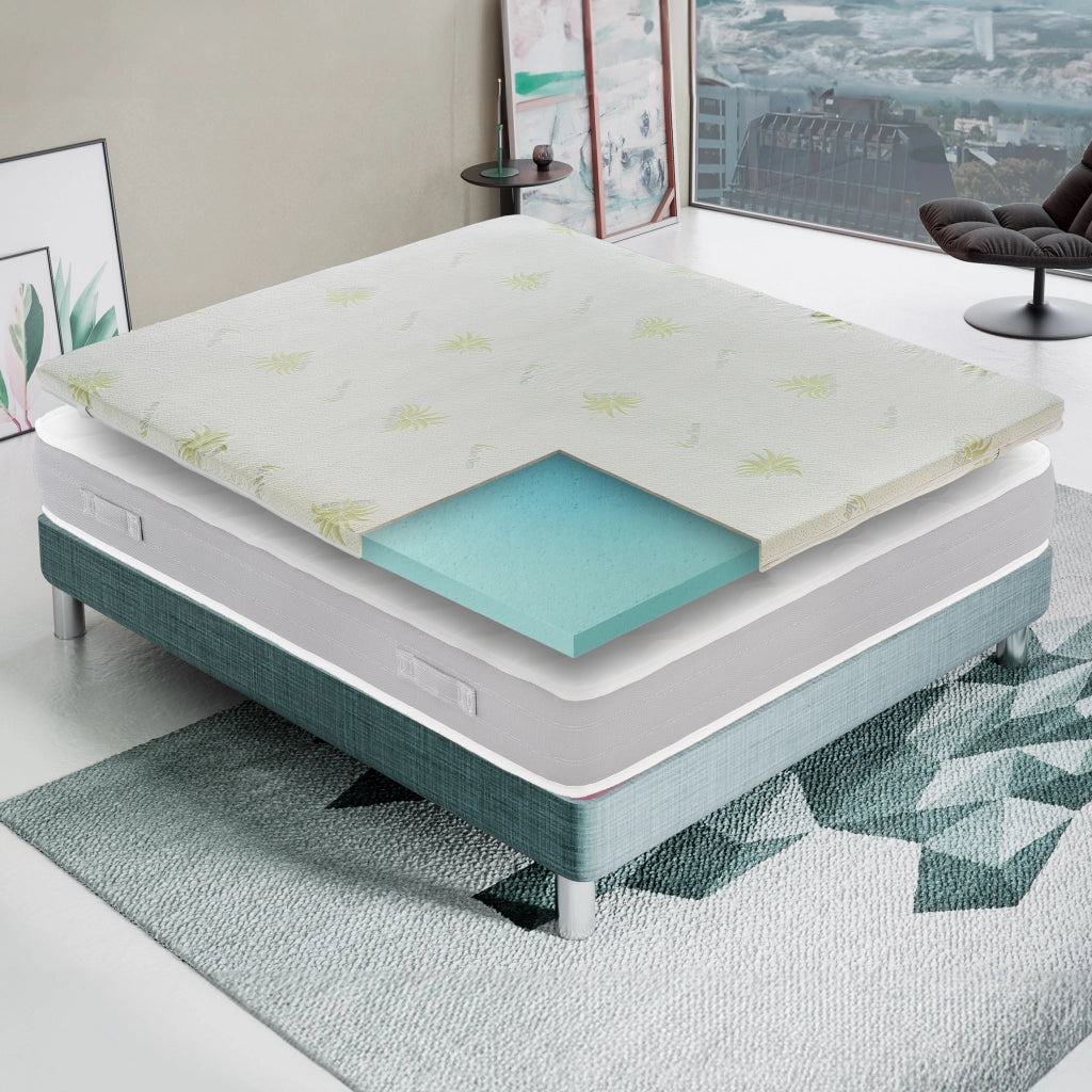 Materasso Matrimoniale 160x200 in Memory Foam - Alto 5 cm - IGNIFUGO Classe 1M - Sfoderabile