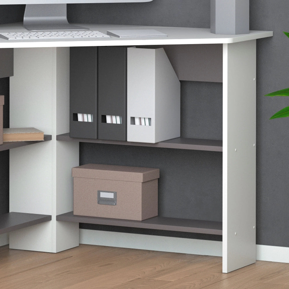 Vicco Scrivania angolare Bianco 90 x 90 cm
