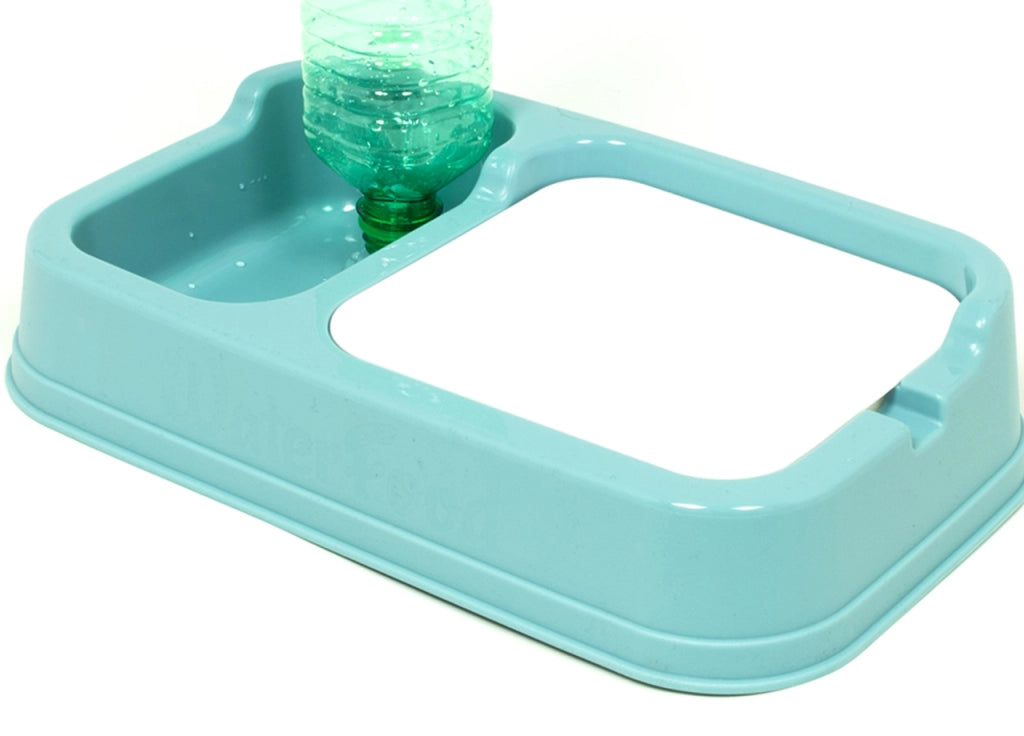 Distributore Cibo/Acqua Per Animali Modello 700087 Colore Azzurro