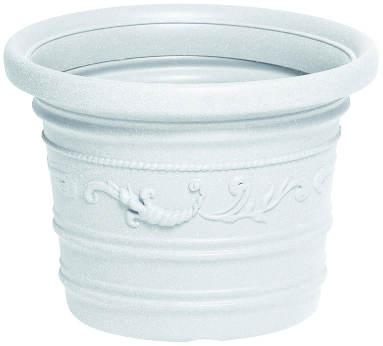 VASO TONDO FESTONATO PRESTIGE Col. Bianco Ø cm. 35