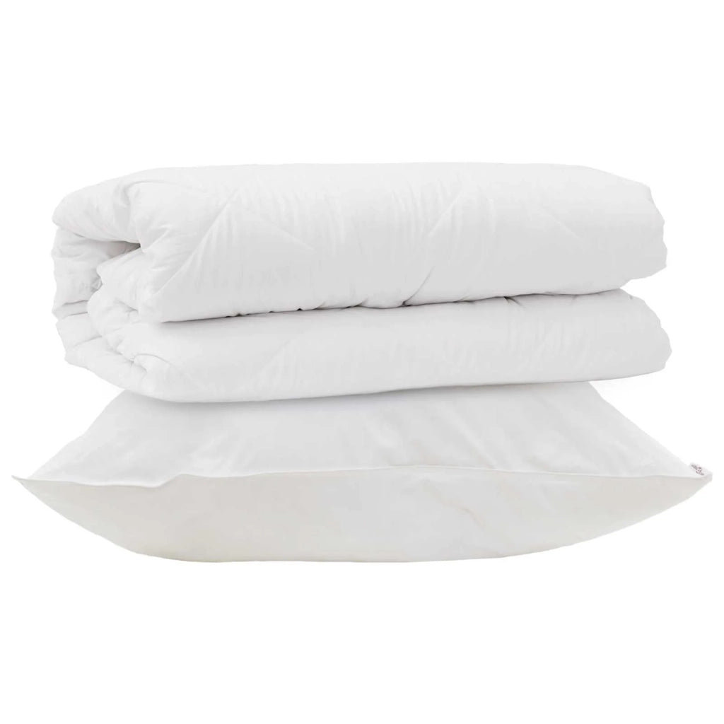 Set di Piumoni con cuscino 2 pcs Bianco Microfibra 3376816
