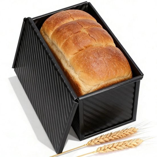 Forma per Pane 2,2L Capacità - Forma Rettagolare per Pane - Riscaldamento Uniforme - Progettazione Integrata - Cottura Sicura - Adatta per Torta - Forma per Torta