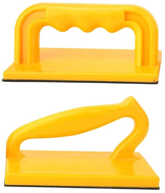 Set di blocco di sicurezza in gomma 2 pezzi - Antiscivolo - Pieghe in gomma - Lavorazione del legno - Maniglia inclinata/dritta - Lavabile con acqua calda - Blocco per sega