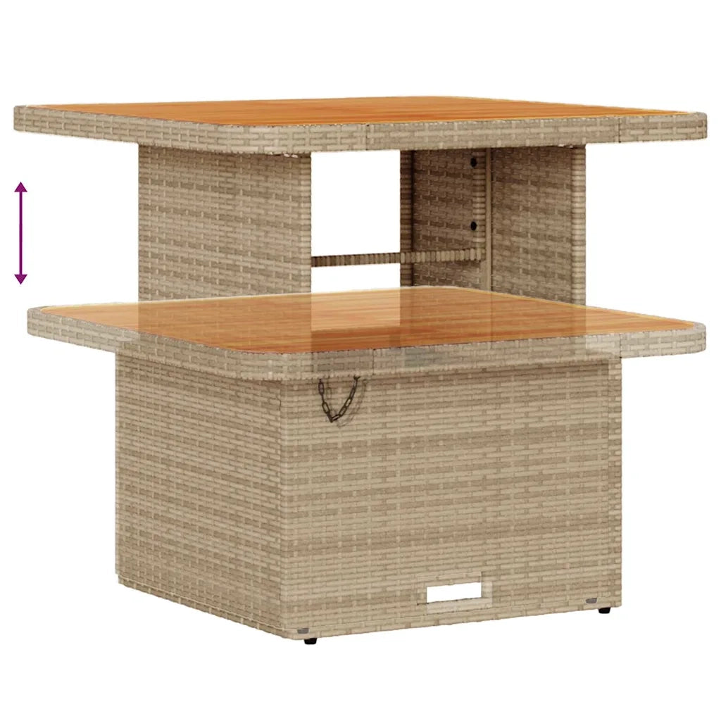 Set Divano da Giardino 11 pcs Beige Poly Rattan 3363796