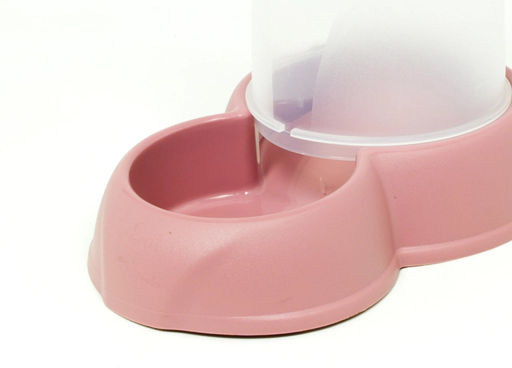 Dispenser Cibo/Acqua 1,6L Per Animali Modello 700084 Colore Rosa