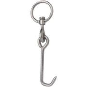 GANCIO GIREVOLE SNODATO CON ANELLO 220x6 mm - 10 pezzi