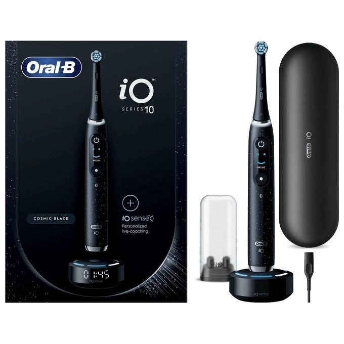 Oral-B IO SERIES 10 Spazzolino elettrico a vibrazione 7 modalita' autonomia 2 settimane colore Nero