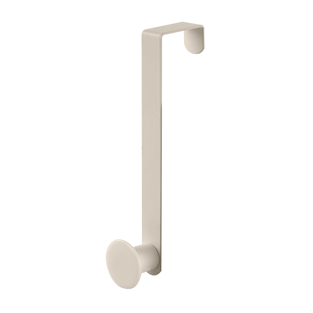 Gancio bagno singolo in acciaio e plastica beige tondo Fiore