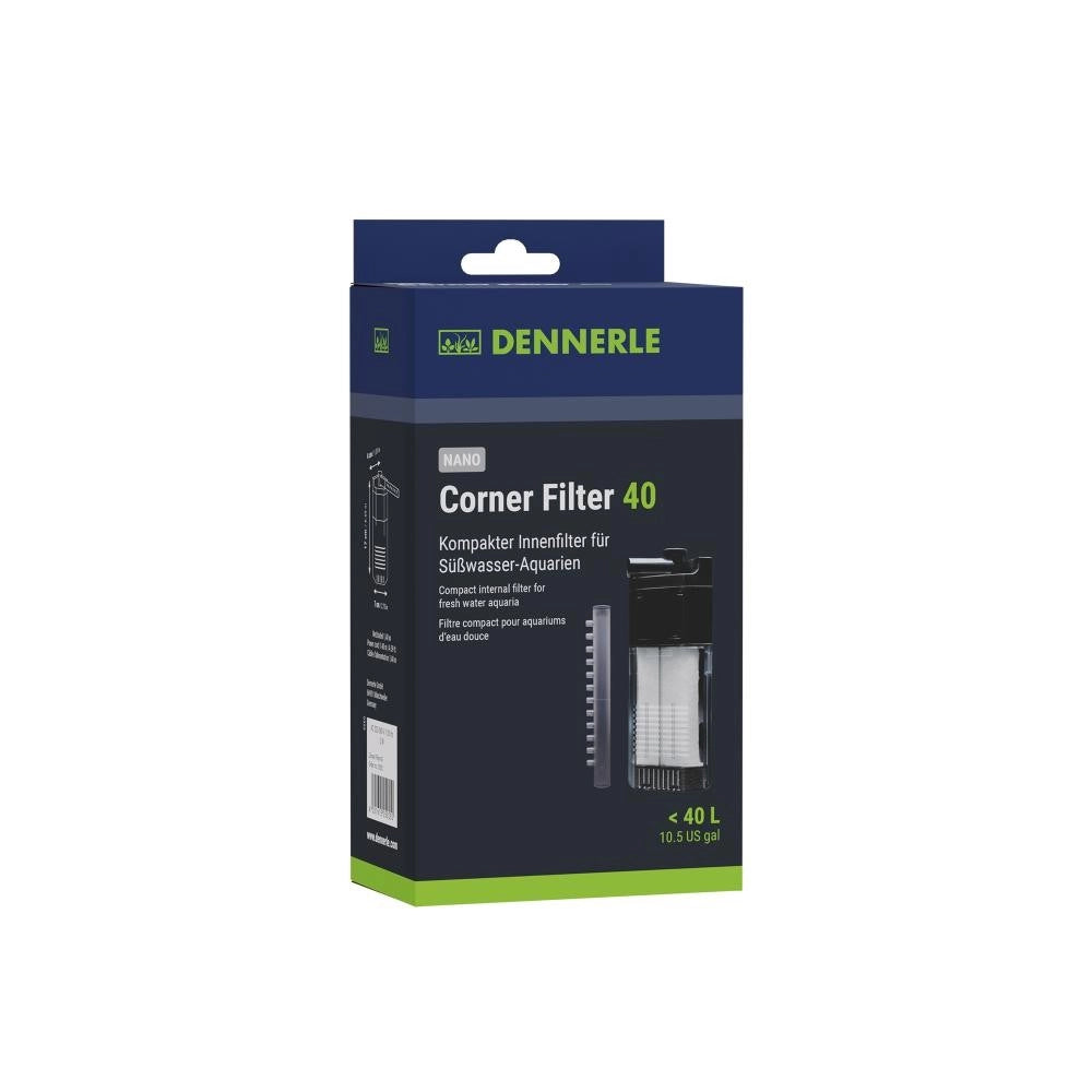 Dennerle 5925 - Nano Filtro angolare - Filtro angolare compatto e ad alto rendimento per mini-acquari