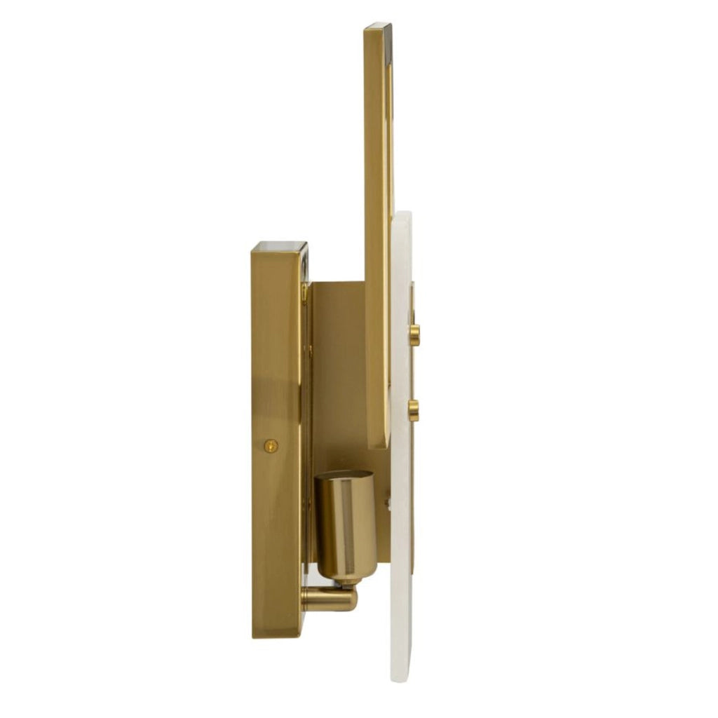 Lampada a Parete VKH65, Oro, Metallo, 15x8x33 cm