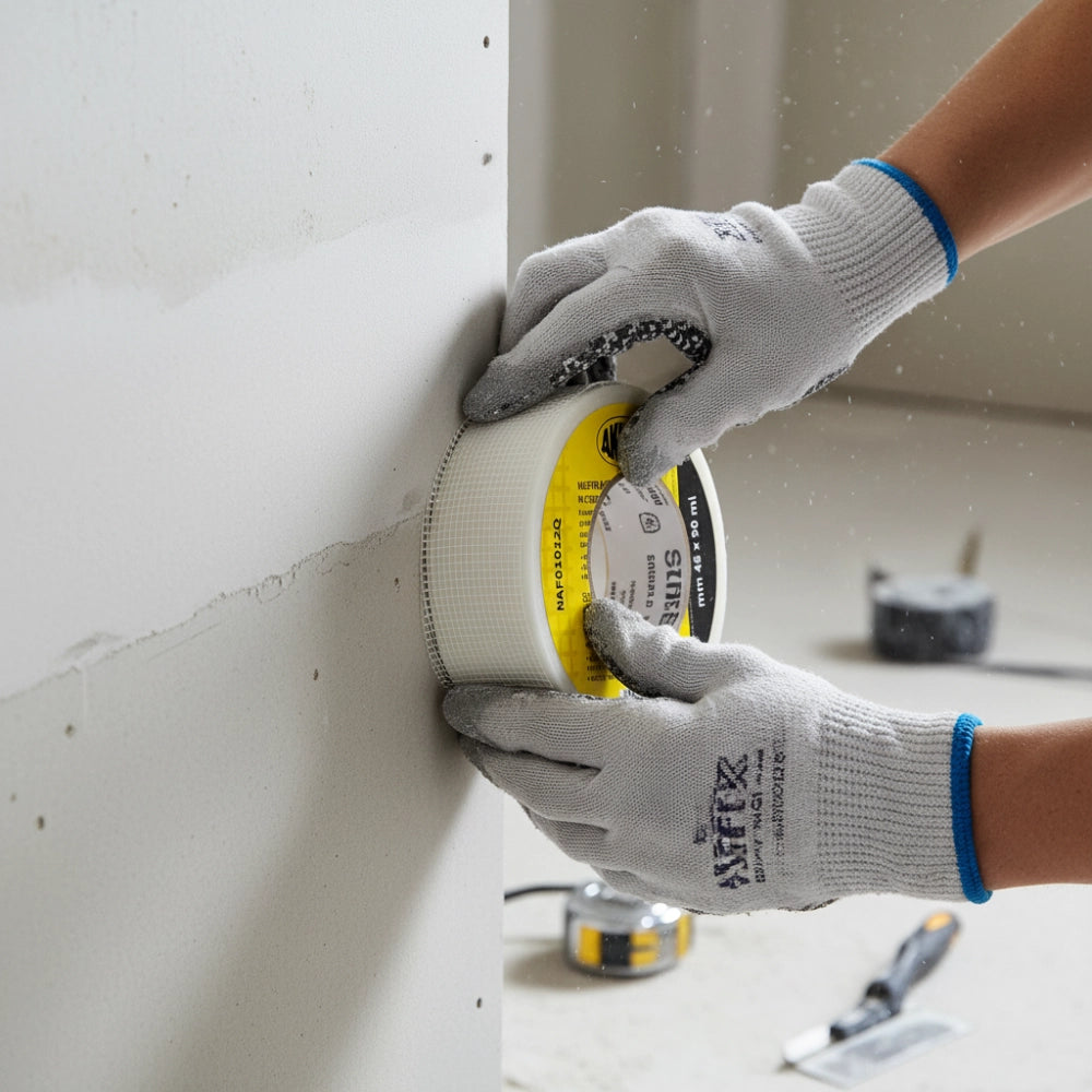 Nastro a rete autoadesivo in fibra di vetro per cartongesso 48mm x 90m