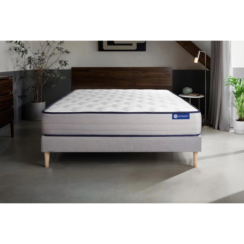 Kit rete e materasso Actilatex form 130x200cm - Spessore : 22cm - Lattice e memory foam - rigido