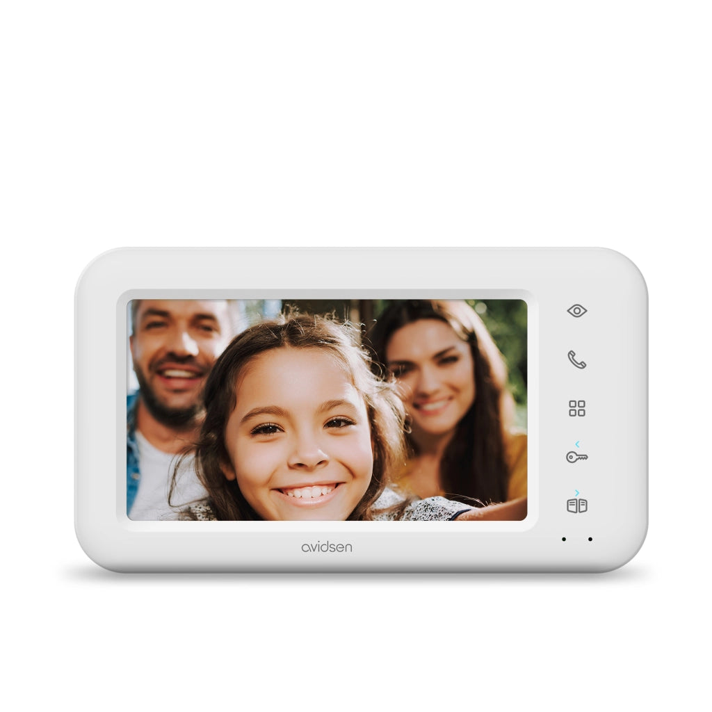 Monitor Supplementare Videocitofono Bifamiliare Elia 2 Famiglie - Monitor 7'' Colori 2 Fili - 112304