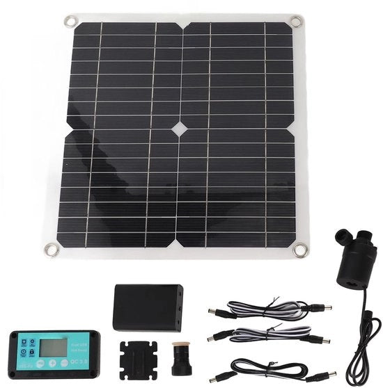 Pompa di acqua alimentata da energia solare - Alta affidabilità - Pannello 50W - Risparmio energetico - Ideale per giardini - 800 L/h