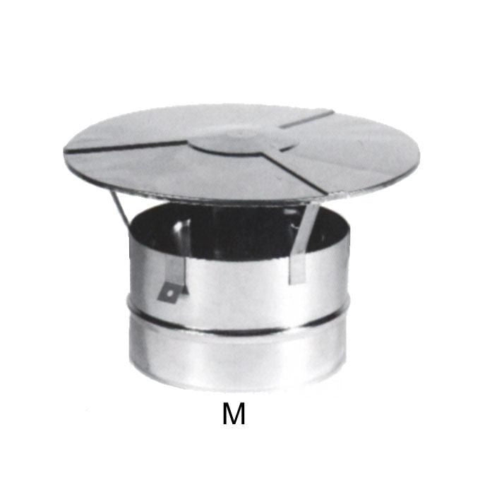 MARAL B0129595 Terminale Parapioggia Inox Aisi 316L Finitura Lucida Forma Cappello Cinese colore Argentato