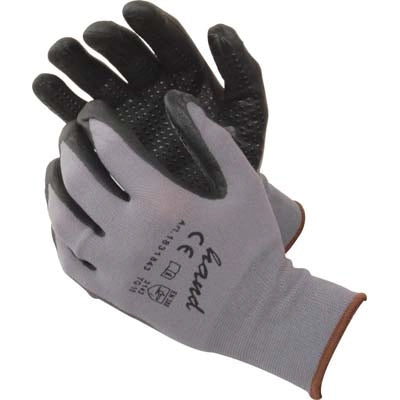 GUANTO NITRILE NERO PUNTINATO WORKIT - MAGLIA LEGGERA SINTETICO GRIGIO  7- 12 paia