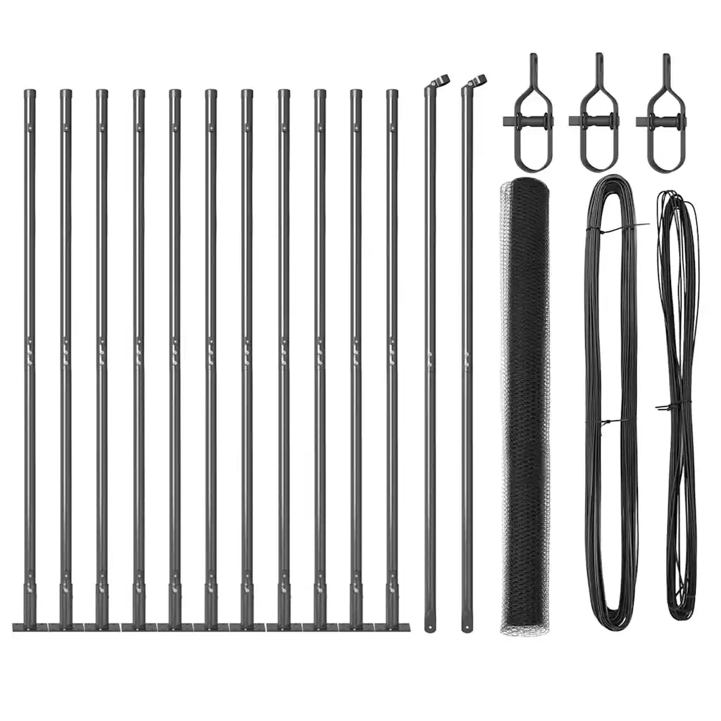 Palo della recinzione Grigio 25 x 1,4 m (rete da 13 mm)