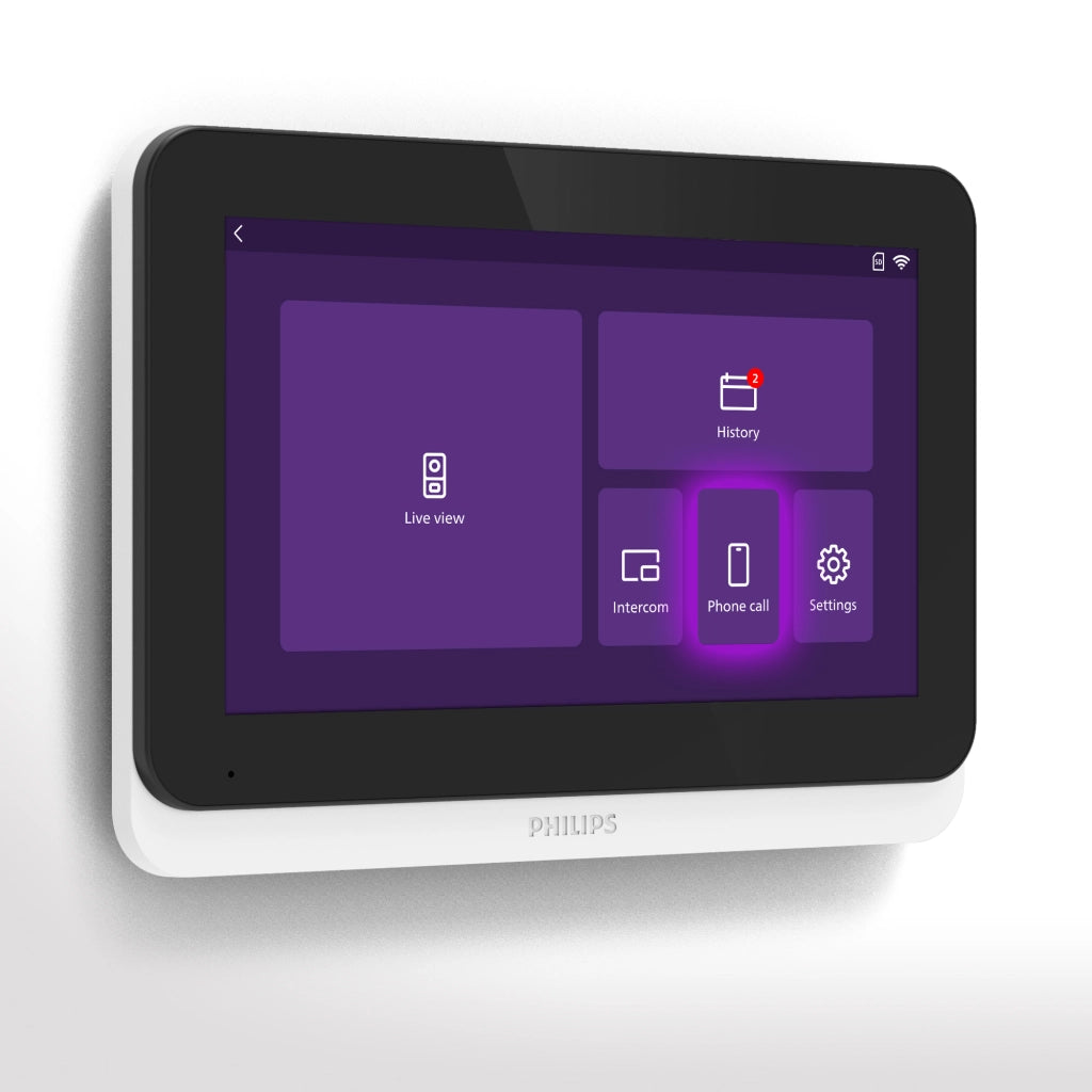 Videocitofono Smart Wi-Fi PHILIPS WelcomeEye Connect 3K - Kit Video Touch screen 7'' - 2 Fili - per 1 o 2 Appartamenti
