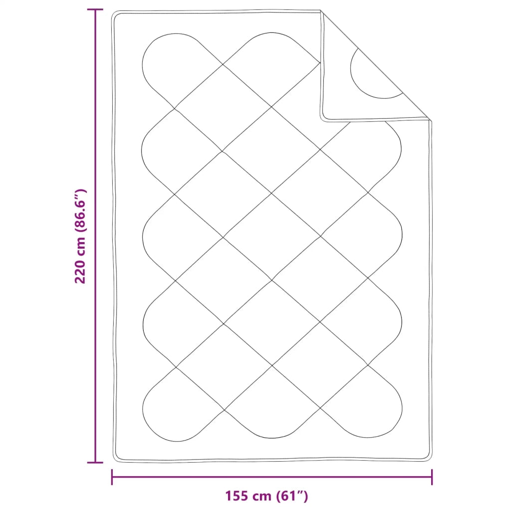 Set di Piumoni con cuscino 2 pcs Bianco Microfibra 3376867