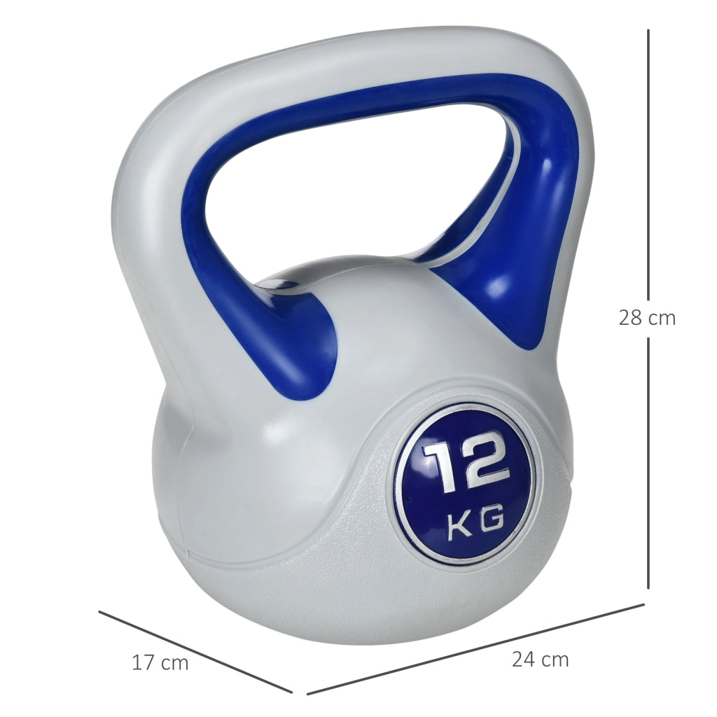 Kettlebell 12 kg ¨C Minimal ¨C Blu 24x17x28 cm
