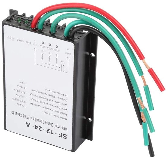 Regolatore di Turbina Eolica - 12V 24V Impermeabile - 300W 600W Controller di Generatore - Efficienza - Soluzione Energetica - Sostenibile - Adatto a ...