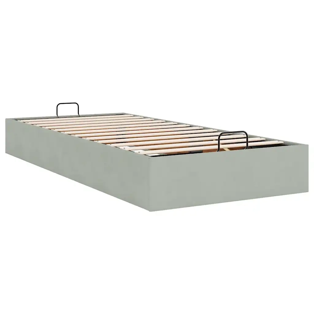 Struttura Letto Pouf Senza Materasso 100x200 cm Velluto 3310943