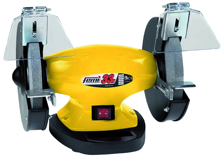 Femi SMERIGLIATRICE DA BANCO ''BG 33N'' 370 W con 2 mole ø 200 mm