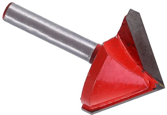 Bit per Router 90 V per Lavorazione del Legno - Gravatura e Smussatura - 14 Giri - Tagliente per Lavorazione del Legno - Bit a V per Incisione - Adatto per Acrilico
