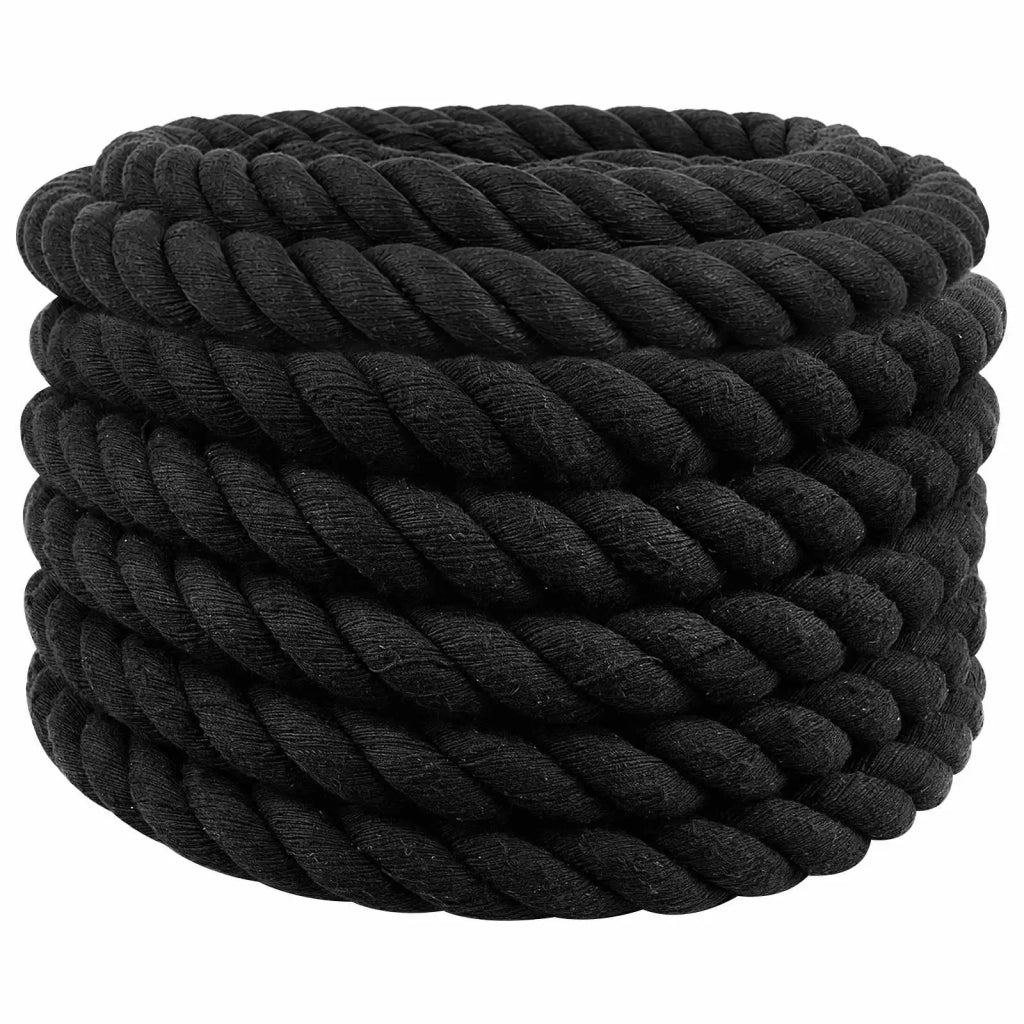 Corda | Fune Nero 5 x 5 x 1000 cm Cotone