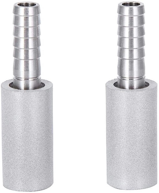 Pietra di diffusione 0,5μm - 2 pezzi - Pietra di diffusione più alta - Acquario - Diametro esterno 1/4 pollice - Milioni di pori